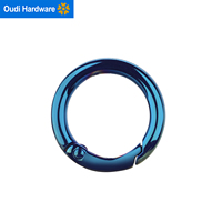 Accessoires de collier pour animaux de compagnie écologiques OEM pour marque : Boucles métalliques ouvertes et anneaux en O