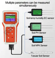 קרקע גבוהה מהירות מדידה PH טמפרטורה ולחות EC npk tester, קרקע npk tester