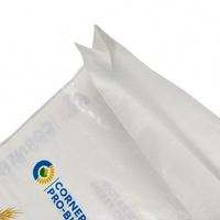 Offres Spéciales brillant Bopp laminé blanc pp polypropylène poulet volaille sac d'alimentation 50kg emballage d'alimentation des animaux