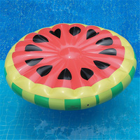 Équipement de divertissement flottant de rangée de l'eau gonflable durable personnalisable de pastèque de PVC pour l'usage extérieur