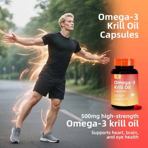 Oem Fabriek <span class=keywords><strong>500Mg</strong></span> Omega-3 <span class=keywords><strong>Krill</strong></span>-Oliecapsules Driemaal Zuiverdere Visolie Die De Gezondheid Van Het Hart Van De Hersenen Ondersteunen - Product Image 4