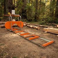Scierie à bande portable WEMAX RS18G, capacité de 18 pouces, scierie mobile pour utilisation en agriculture et en foresterie