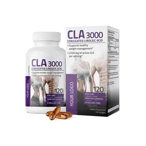 OEM CLA3000健康的な体重管理無駄のない筋肉量非刺激性の結合リノール酸プライベートラベル