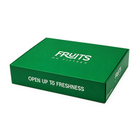 Kartonnen verpakking voor verse fruitbezorging, ecologisch, hoogwaardig, met sponsmat laminatie, groothandel, groene retailverpakking