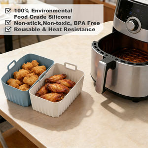 Moules de cuisson en silicone résistants <span class=keywords><strong>à</strong></span> la chaleur, durables, pour gratins, ustensiles de pâtisserie réutilisables, compatibles lave-vaisselle et friteuse <span class=keywords><strong>à</strong></span> air chaud - Product Image 2