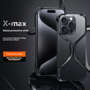 <span class=keywords><strong>Funda</strong></span> de teléfono de disipación de calor sin marco de Metal para <span class=keywords><strong>Iphone</strong></span> 13 14 15 16 Pro Max aleación Bare Metal Feel Phone Cove - Product Image 2