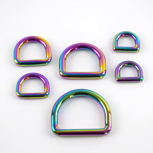 MeeTee-G7-3 de 10-32mm, hebilla en D colorida personalizada, anillo en forma de D de <span class=keywords><strong>Color</strong></span> colorido para bolsa, hebilla de bucle de aleación - Product Image 4