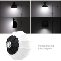 Kit d'éclairage professionnel 55/65/ 85cm Bowens Softbox de style lanterne, avec support de lumière flash stroboscopique Speedlite Studio