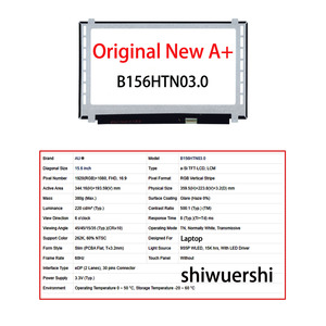 Shiwuershi Original Nouveau A+ Écran LCD d'ordinateur portable fin 15,6 pouces 1920x1080 LM156LF2L01 B156HTN02.1 2.0 6.2 HW0A 6.1 3.0 3.4 - Product Image 3