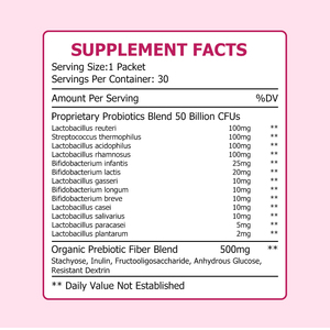Prebióticos y probióticos en polvo de grado alimenticio, mezcla de probióticos exclusivos ricos en UFC, salud digestiva, control de peso - Product Image 2