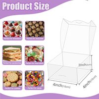 Boîtes en plastique PET rectangulaires transparentes mates en PVC en stock pour les cosmétiques quotidiens et l'emballage du café