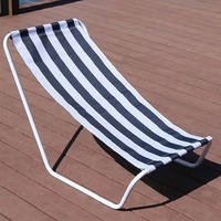 Chaise longue de plage de camping ultralégère portable d'extérieur Chaise de lit de sieste simple Chaise épissée