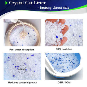 Litière pour chat en gel de silice cristallin hautement absorbant, sans poussière, écologique, indicateur de pH premium, pour animaux de compagnie félin, chats, chatons - Product Image 4