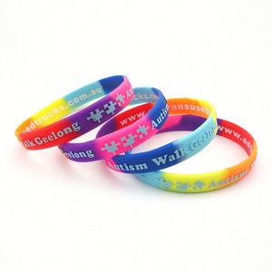 Bracelet en caoutchouc personnalisé écologique avec logo en relief ou en creux, bracelet en silicone de 12 mm - Product Image 3