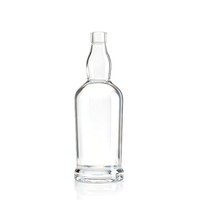 Nouvelle bouteille en verre transparent de 250 ml pour vodka, baijiu, vin de riz, vin rouge, vin de fruits, emballage hermétique pour spiritueux faits maison