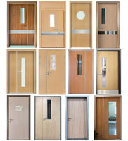 Portes en bois avec panneau vitré Yonking pour bibliothèques scolaires – Portes intérieures en bois pour salles de classe avec design moderne