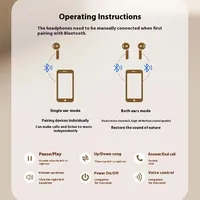 Écouteurs intra-auriculaires sans fil légers et confortables, étanches IPX5, son amélioré, réduction active du bruit 5.3, pour le sport