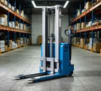 Gerbeur électrique autoporté Worui CDD-ZJSTS 2 tonnes, mât 4000 mm, batterie plomb-acide, pneus polyuréthane 1200 mm, 4 km/h, propulsion arrière, usage intérieur