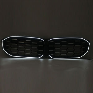 Mise à niveau de la lumière lumineuse Glowing Glossy Black Frame <span class=keywords><strong>Chrome</strong></span> Diamond Grills Grill pour <span class=keywords><strong>BMW</strong></span> 2023-2024 Série 3 G20 G21 51719632871 - Product Image 1