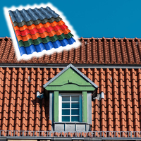 Tôle de toiture ASA thermique, imperméable, ignifuge, anticorrosion, couleur terre cuite, personnalisée pour bâtiments industriels
