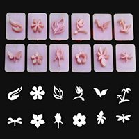 12 pièces/ensemble de tampons faciles à poser pour ongles en acrylique, outil d'estampage pour usage personnel, vente en gros