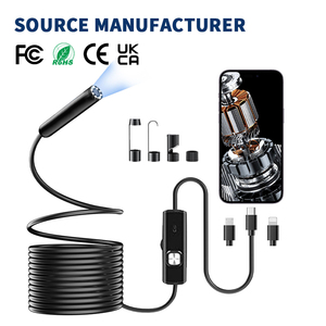 Telecamera Endoscopica HD 5/3.5/2/1M Mini Impermeabile con Sensore CCD, Scheda SD, Cavo Rigido 8mm, 8 LED, Boroscopio per Ispezione Android iOS - Product Image 2