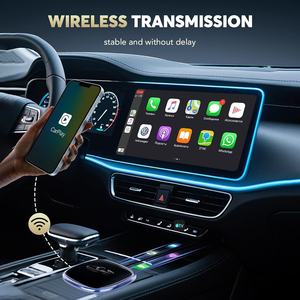 Adaptador Inalámbrico CarPlay Android Auto para Auto, Pantalla de <span class=keywords><strong>7</strong></span> Pulgadas, 4+64GB, Ranura para Tarjeta <span class=keywords><strong>SIM</strong></span>, Duplicación de Pantalla, Caja Inteligente Portátil para Auto - Product Image 4