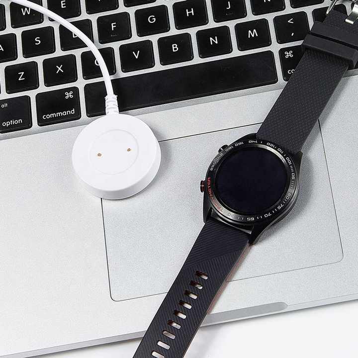 Chargeur Magnétique 1m Compatible Huawei Watch GT/GT2/GT2e & Honor Magic/Dream/GS Pro - Câble USB Avec Support Anti-Dérapant