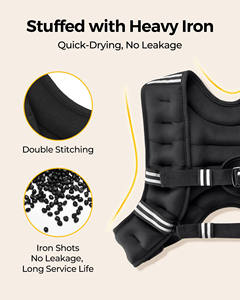 Chaleco con Peso Rojo al por Mayor, Chaleco con Peso Ajustable de Alta Calidad para Entrenamiento Femenino, 10kg, 12kg, 16kg, 20kg, 30kg - Product Image 6