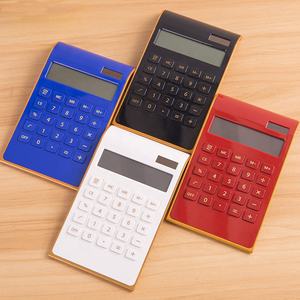 Calculadora básica de oficina con batería solar de 10 dígitos, calculadora de escritorio de doble potencia con pantalla LCD grande - Product Image 2