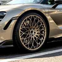 Jantes forgées sur mesure, luxe rétro, or foncé, 18, 19, 20, 21, 22, 23 pouces, 5x112, 5x114.3, 5x120, 5x130 pour Mustang, Porsche, Corvette