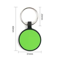Collier personnalisé pour animaux de compagnie avec étiquette de suivi, champ de nom vierge et boucle de fermeture en plastique circulaire pour chats et chiens