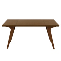 Table à manger extensible 2 en 1 en bois de noyer, table basse transformable à hauteur variable, meubles pour la maison