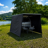 Auvent de voiture à trois couches pour toutes les saisons avec ouverture automatique rapide, tissu Oxford, imperméable >3000 mm, pour le camping et l'extérieur