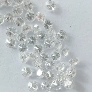 价格便宜的白色圆形宽松钻石白色vvs1 hpht cvd钻石项链