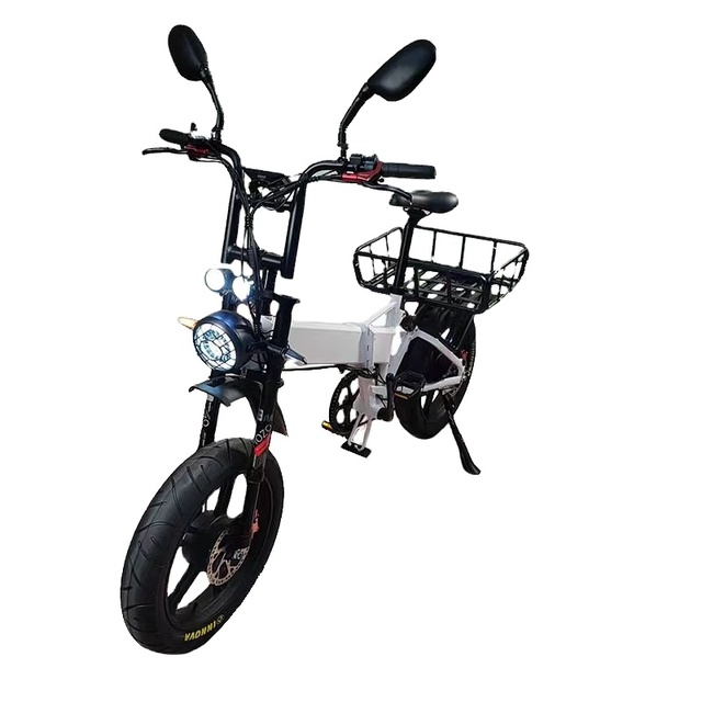 Folding Cargo Ebike Dual Motor 2000W Battery 52V 21Ah Mag Wheels Full Suspension Oil Brake Fat Aluminum Alloy Folding E Bike