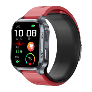 Tkyuan máy bơm không khí Ture huyết áp sức khỏe thông minh đồng hồ BT cuộc gọi nhiệt độ cơ thể máu Oxy Uric Acid lipid máu Smartwatch - Product Image 3