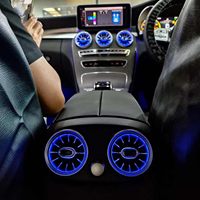 Kit d'éclairage d'ambiance LED 64 couleurs YISHUN C-class 2015-2021 W205 complet, avec couvercles de haut-parleurs de porte de voiture et éclairage de turbine lumineux pour une ambiance lumineuse