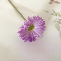 Bunga PU Gerbera Fu krisan beraneka warna, bunga simulasi untuk dekorasi rumah Hotel & luar ruangan buatan tangan elit desainer