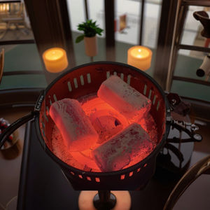 Carvão para Shisha HELIOCOAL Premium, Feito à Máquina, Sem Odor, Certificado ISO, Cubos de Carvão Sem Fumaça, Queima Prolongada para Lounge de Hookah - Product Image 2