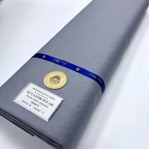 Tela Nigeriana Africana <span class=keywords><strong>de</strong></span> Alta Calidad, Color Blanco, Tela para Hombre para <span class=keywords><strong>Trajes</strong></span> y Camisas, 5 Yardas para Usar en Dubái - Product Image 6