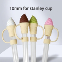 Vente en gros de pailles pour glaces Accessoires pour gobelets Capuchon de paille Anti-poussière