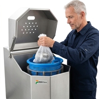 Déshydrateur Industriel Mécanique à Fréquence Variable, Sécheur Rotatif Centrifuge pour Légumes et Choux en Acier Inoxydable 304