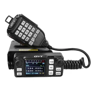 全新QYT KT-5000 25w迷你汽车收音机双频136-174 & 400-480兆赫汽车对讲机，带可拆卸前面板