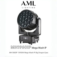 Lampu Panggung LED Wash Moving Head IP65 19*60W RGBW atau RGBL