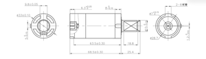 Moteur à courant continu 24 V 33 mm à faible vitesse et couple élevé avec réducteur planétaire à balais pour la maison intelligente - Product Image 6