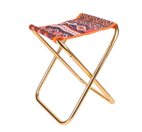Outdoor Camping Stool 4 Legs Folding Portable Chair Lightweight Foldable Stool for Hiking Fishing Camping Travelling