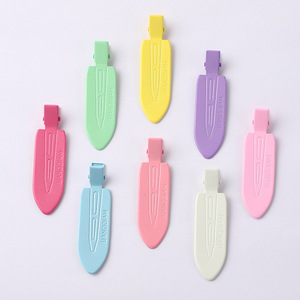 Pinces à cheveux sans couture en métal, peinture émaillée colorée, pinces latérales pour franges légères, usage quotidien, unisexe - Product Image 3