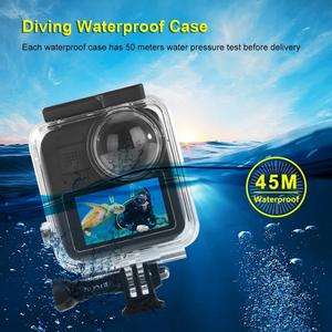 Puluz es adecuado para la cámara deportiva panorámica <span class=keywords><strong>GoPro</strong></span> <span class=keywords><strong>Max</strong></span>, carcasa impermeable con base y tornillo largo, resistente al agua hasta 45 metros. - Product Image 3