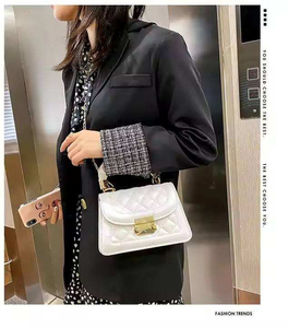 Korean Diamond Lattice Shoulder Bag Women's Messenger Small <b>Square</b> Chain Bag Wholesale PU Ladies Shoulder Bag Customs Handbag - Product Image 5